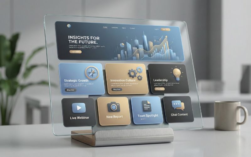 Brand appearing credible through polished digital content