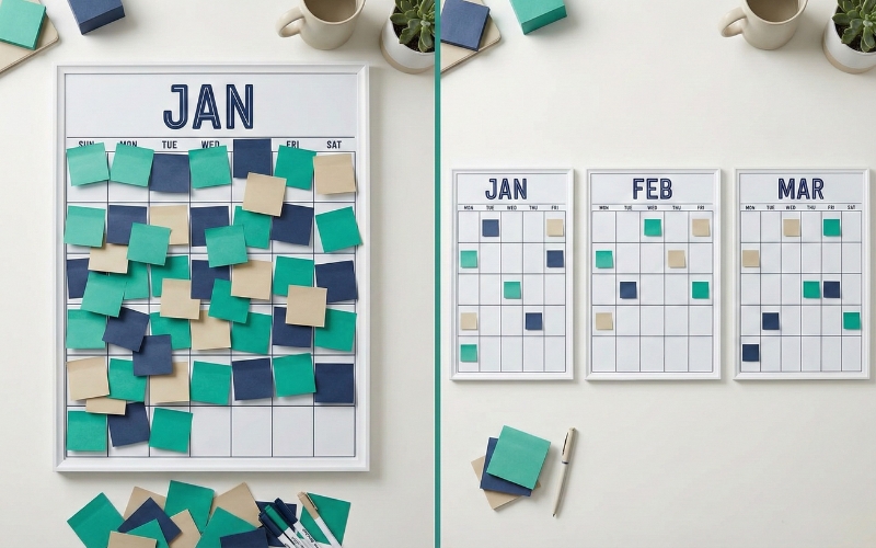 Comparison between short-term content campaigns and consistent content systems