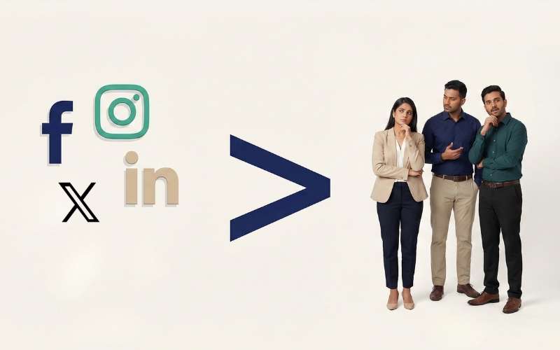 Content prioritising social media platforms over audience understanding