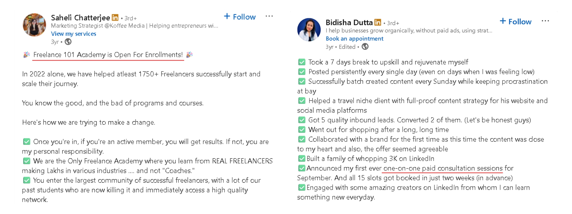 Visual showing creators teaching publicly through courses and education